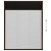 Plisse Insect Screen for Windows Aluminium Brown 80x100 Cm