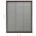 Plisse Insect Screen for Windows Aluminium Brown 80x100 Cm