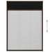 Plisse Insect Screen For Windows Aluminium Brown 80x120 Cm