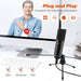 Plug & Play Microphone Set With Flexible Arm Stand