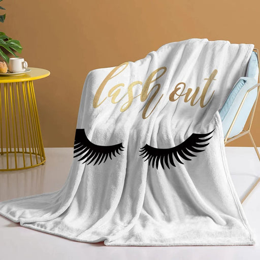 Plush Flannel Fleece Throw Blanket for Sofa Bed and Couch