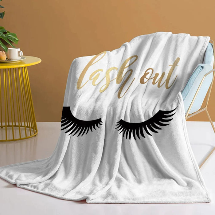 Plush Flannel Fleece Throw Blanket for Sofa Bed and Couch