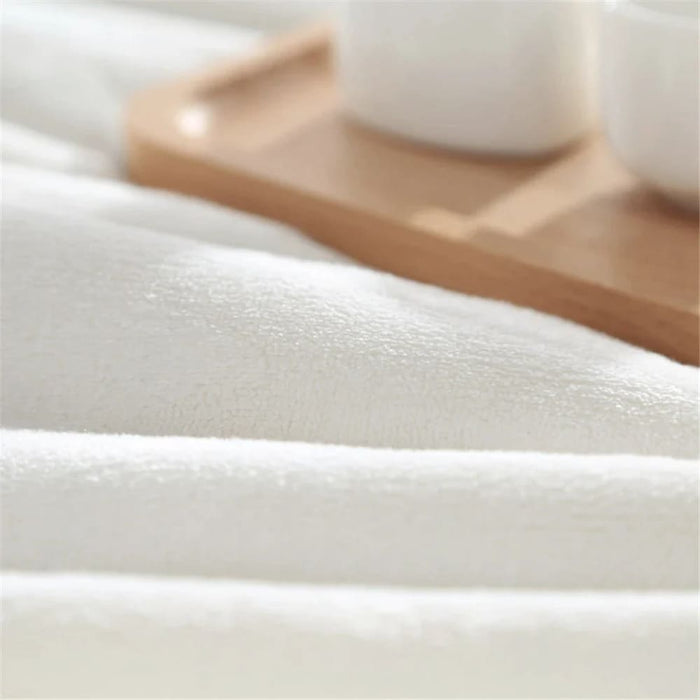 Plush Flannel Fleece Throw Blanket for Sofa Bed and Couch