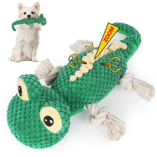 Plush Lizards Dog Toys Squeaky Safe and Fun