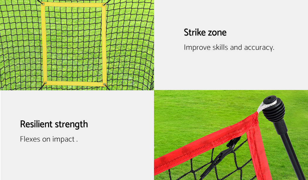 Portable Baseball Training Net Stand Softball Practice Sports Tennis