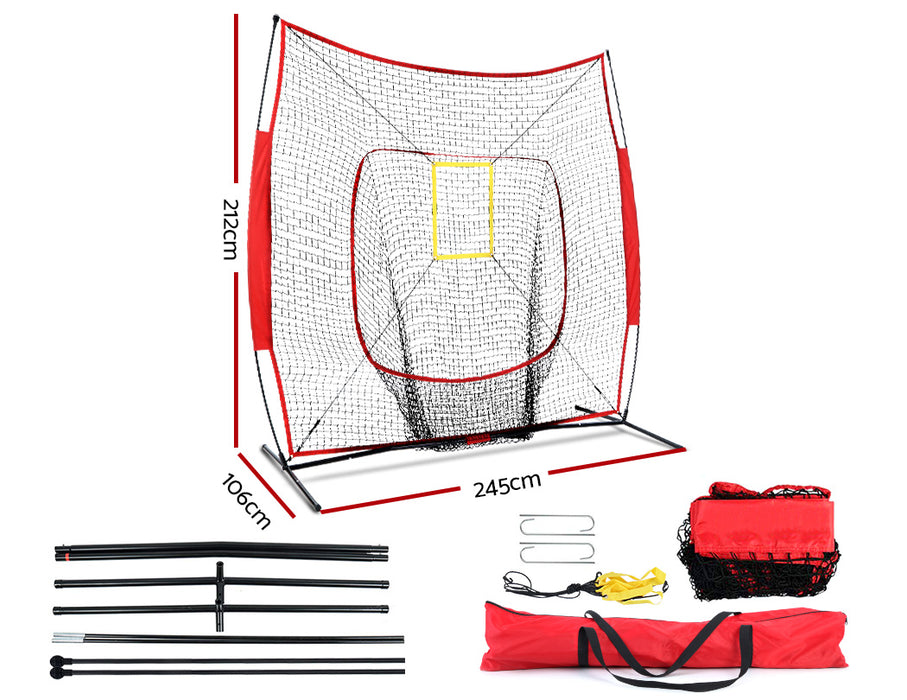 Portable Baseball Training Net Stand Softball Practice Sports Tennis