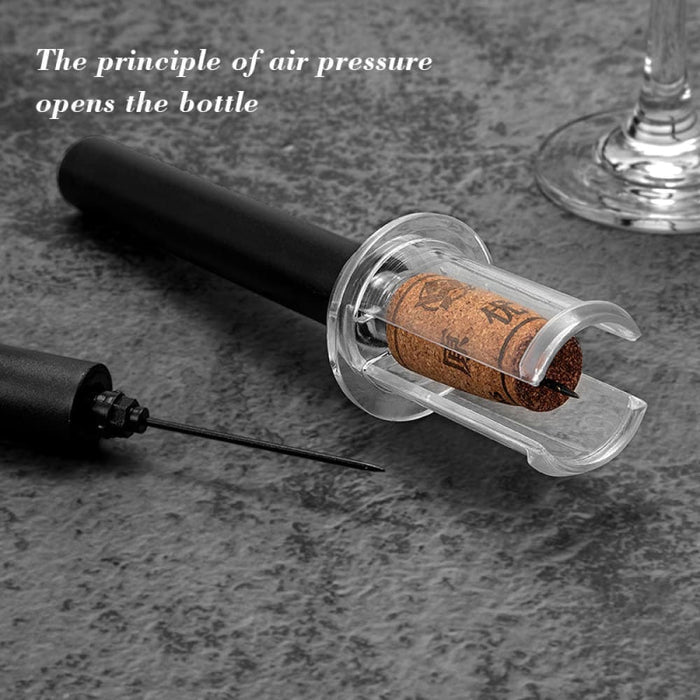 Pneumatic Pump Bottle Opener With Stainless Steel Pin Type