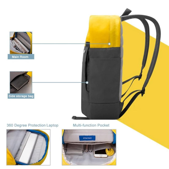 Pofoko Xy Series 14 15.4 Inch Multi Functional Backpack