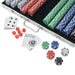 Poker Set with 1000 Chips Aluminium Nbont