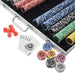 Poker Set with 1000 Laser Chips Aluminium Nbonp