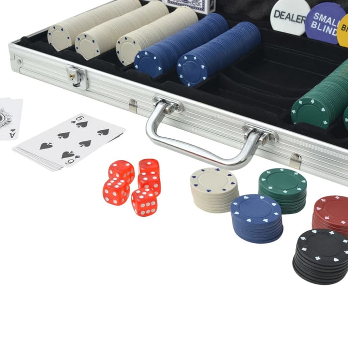 Poker Set with 500 Chips Aluminium Nbonb