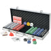 Poker Set with 500 Chips Aluminium Nbonx