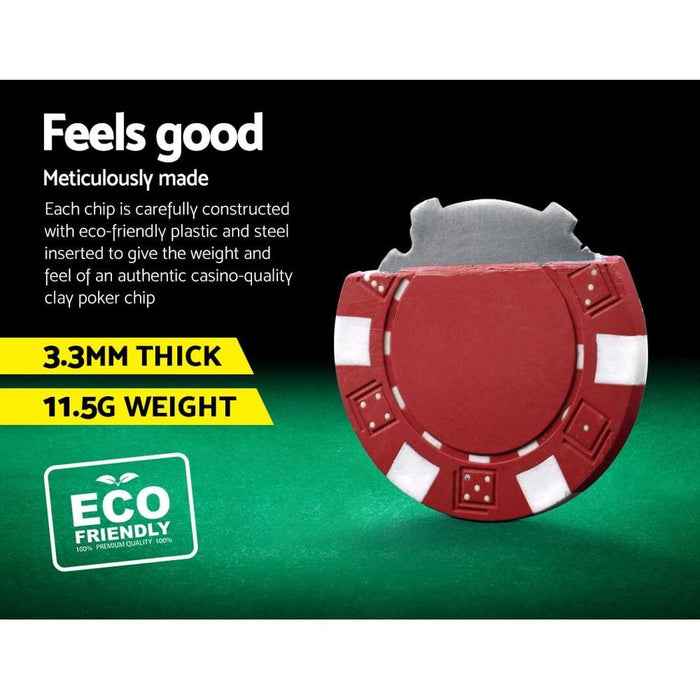 Poker Chip Set 1000pc Chips Texas Hold’em Casino Gambling