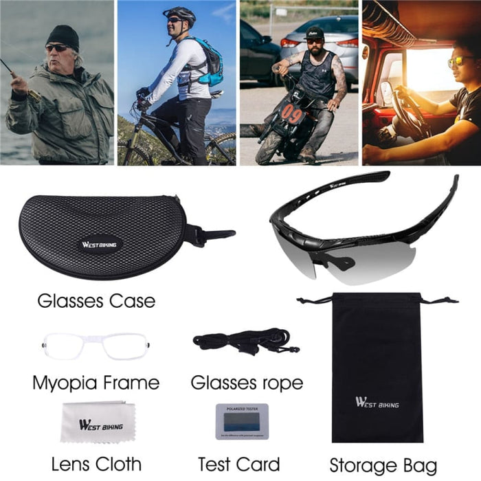 Polarized Anti-uv Bicycle Glasses