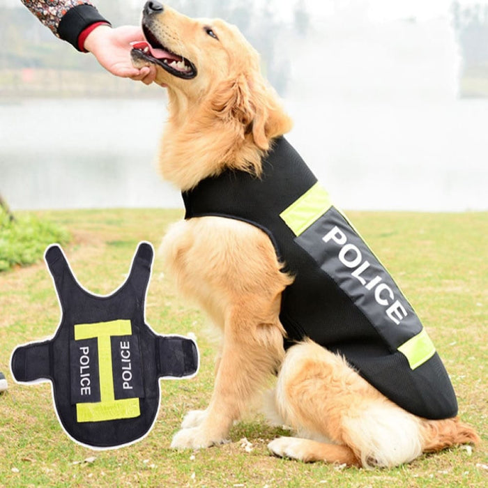 Police Safety Reflective Jacket for Dog