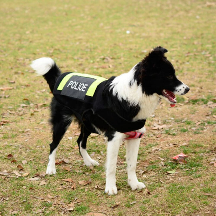 Police Safety Reflective Jacket for Dog