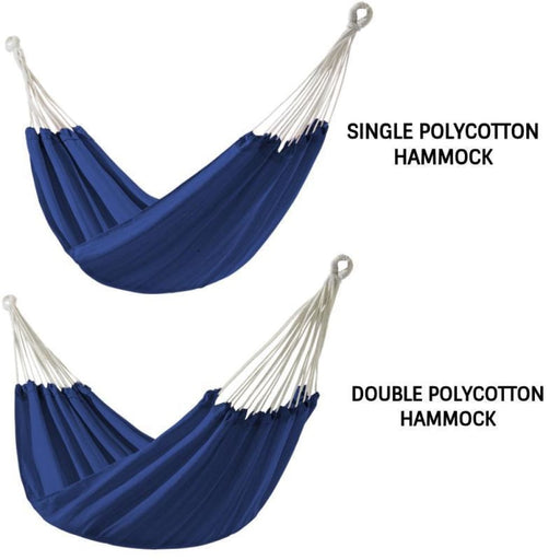 Polycotton Hammock | Blue Single Or Double