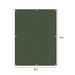 Goslash Picks Polyester Canvas Tarp Tarpaulin Sun 4x3 Meter