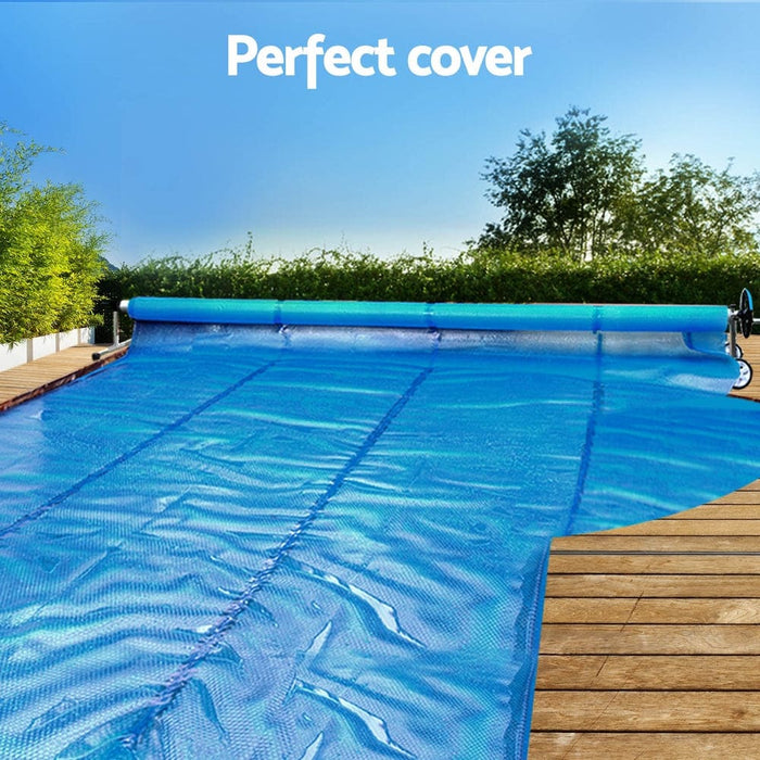 Pool Cover 11x6.2m 400 Micron Silver Swimming Solar Blanket