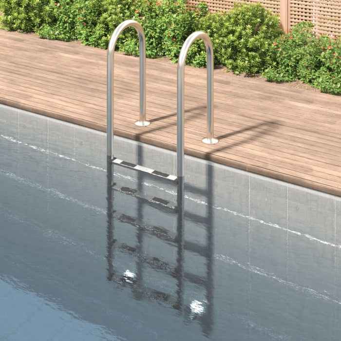 Pool Ladder 54x38x211 Cm 304 Stainless Steel Ktalb