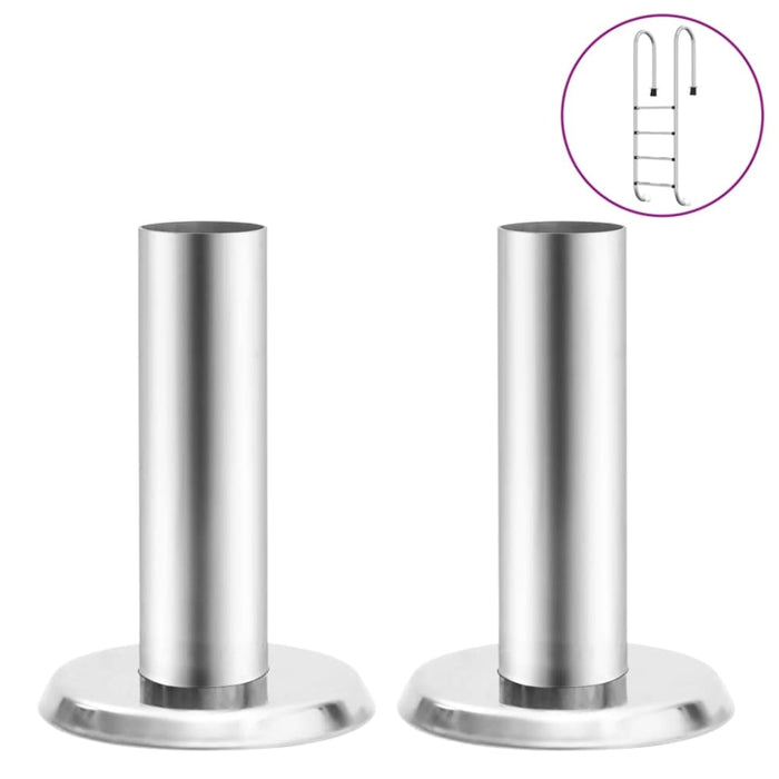 Pool Ladder Handrail Brackets 2 Pcs 304 Stainless Steel