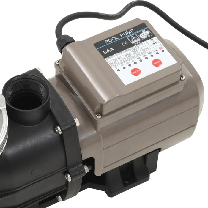 Pool Pump with Timer Black 025 Hp 8000 l h Koixa