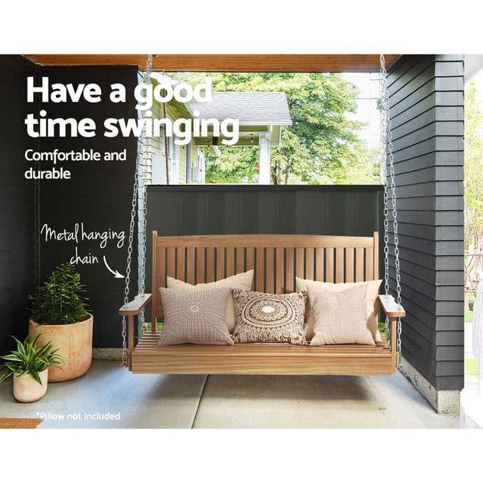 Porch Swing Chair With Chain Outdoor Furniture Wooden Bench