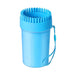 Portable 2 in 1 Safe Soft Silicone Pet Paw Cleaner Brush Cup