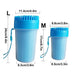 Portable 2 in 1 Safe Soft Silicone Pet Paw Cleaner Brush Cup