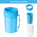 Portable 2 in 1 Safe Soft Silicone Pet Paw Cleaner Brush Cup