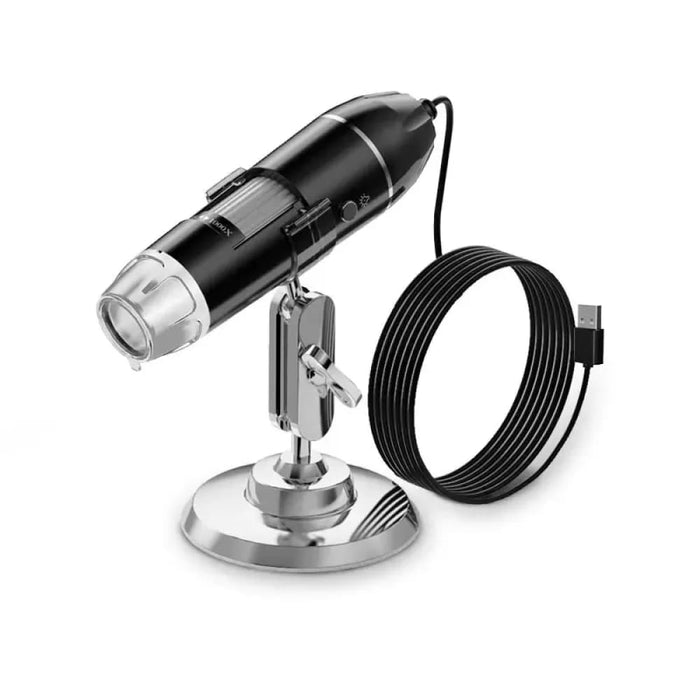 Portable 3 In 1 Digital Microscope With Led Magnifier