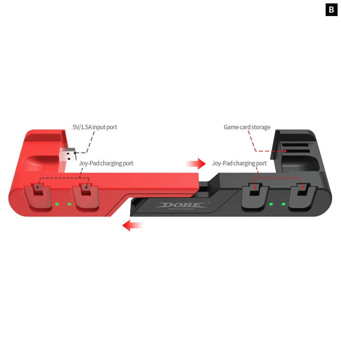 Portable 4 in 1 Charging Station for Nintendo Switch
