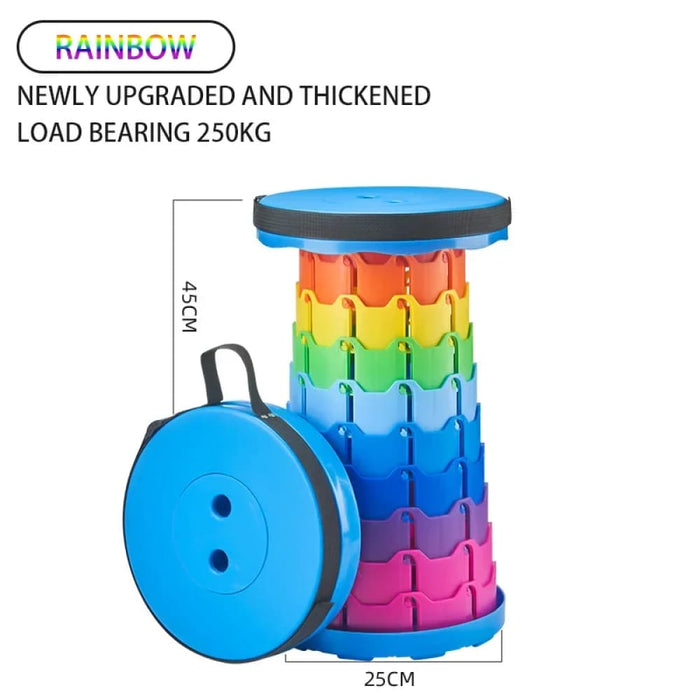 Portable Blue Plastic Folding Chair for Kitchen or Living