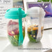1pc Portable Bottle-shaped Bento Salad Bowl with Fork