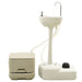Portable Camping Toilet 10 + 10l and Handwash Stand 20l Set