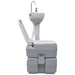Portable Camping Toilet and Handwash Stand Set Grey Tboab