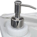 Portable Camping Toilet and Handwash Stand Set Grey Tboab