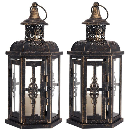 Portable Candle Holder Lantern for Tabletop Home Decor