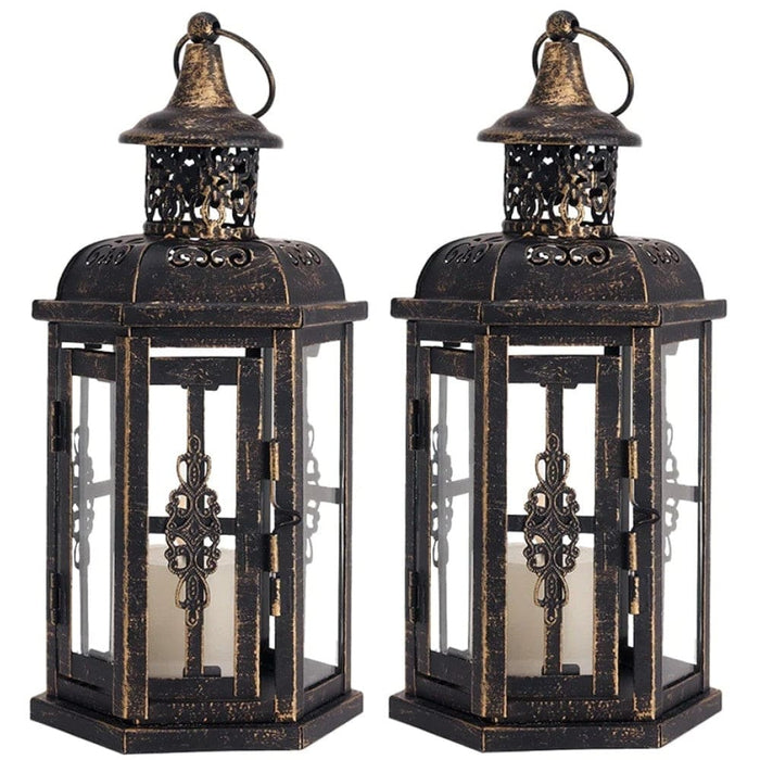 Portable Candle Holder Lantern for Tabletop Home Decor