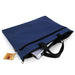 Portable Canvas Zipper File Double Simple Storage Bag