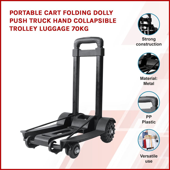 Portable Cart Folding Dolly Push Truck Hand Collapsible
