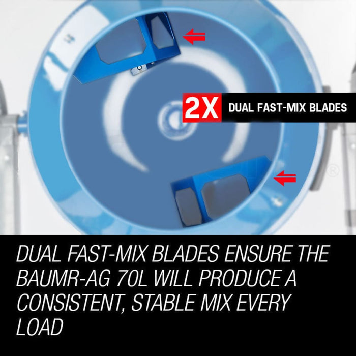 70l Portable Cement Concrete Mixer Electric Construction