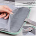 Portable Cloth Texture Leather Bag For 9.7-11 Inch Laptop
