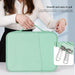 Portable Cloth Texture Leather Bag For 9.7-11 Inch Laptop