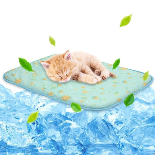Portable Cooling Mat for Dogs Durable Ice Silk Bed