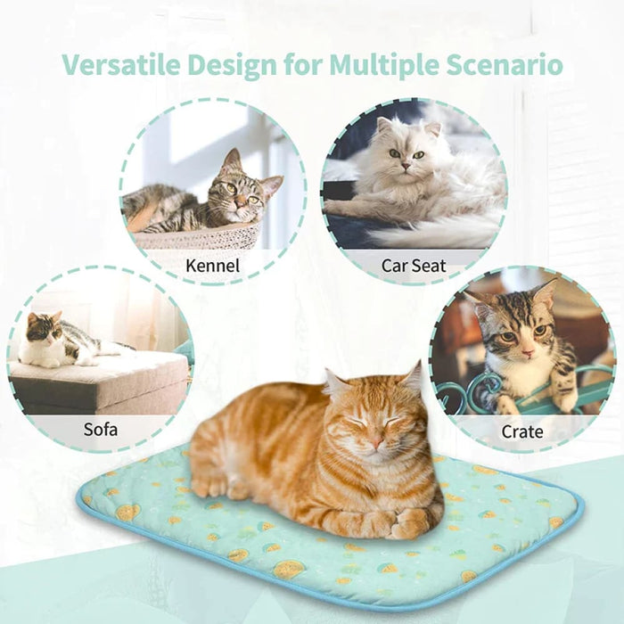 Portable Cooling Mat for Dogs Durable Ice Silk Bed