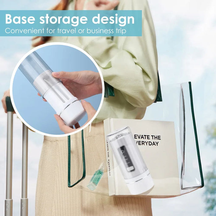 Portable Dental Water Flosser with 4 Nozzles