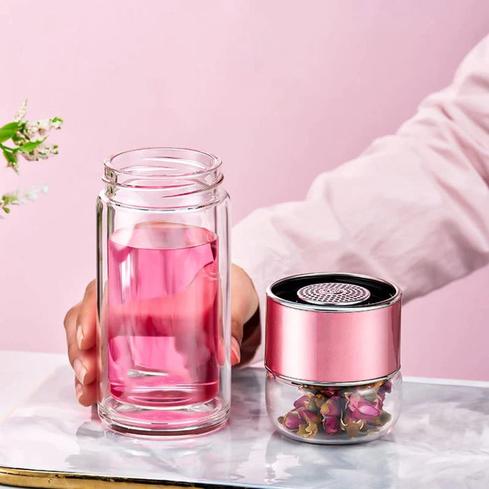 Portable Double Layer Water Cup for Office and Business