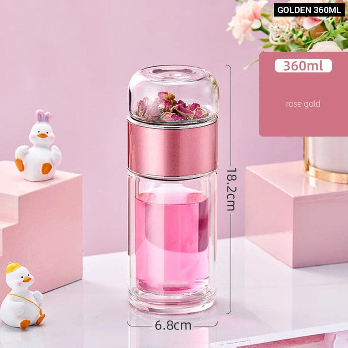 Portable Double Layer Water Cup for Office and Business