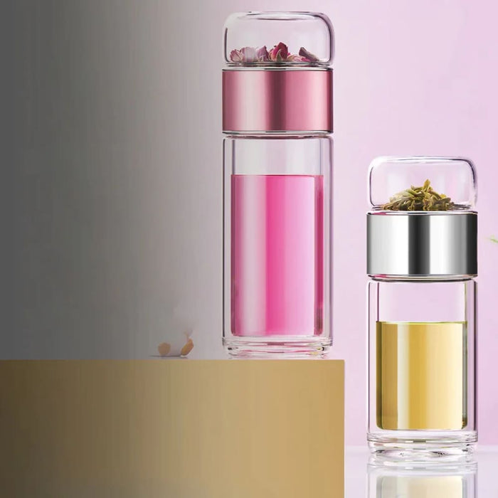 Portable Double Layer Water Cup for Office and Business